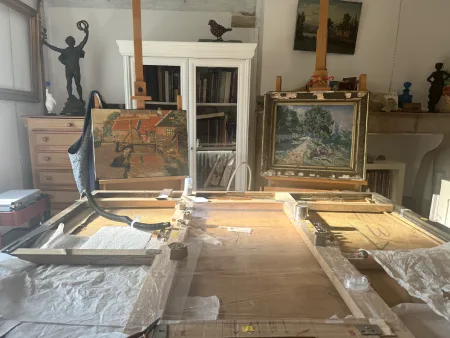 Vue intérieure de l'atelier